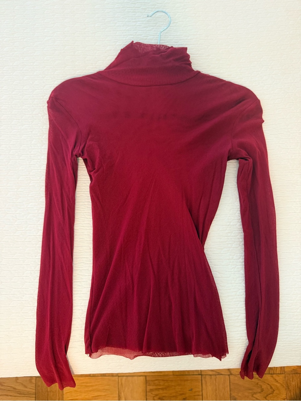FreePeople Women’s Long Sleeve Turtleneck Top — Burgundy